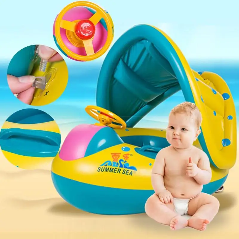 

Summer Baby Swimming Ring Kids Inflatable Swim Pool Accessaries Portable Swim Float Water Fun Pool Toys For Water Sport