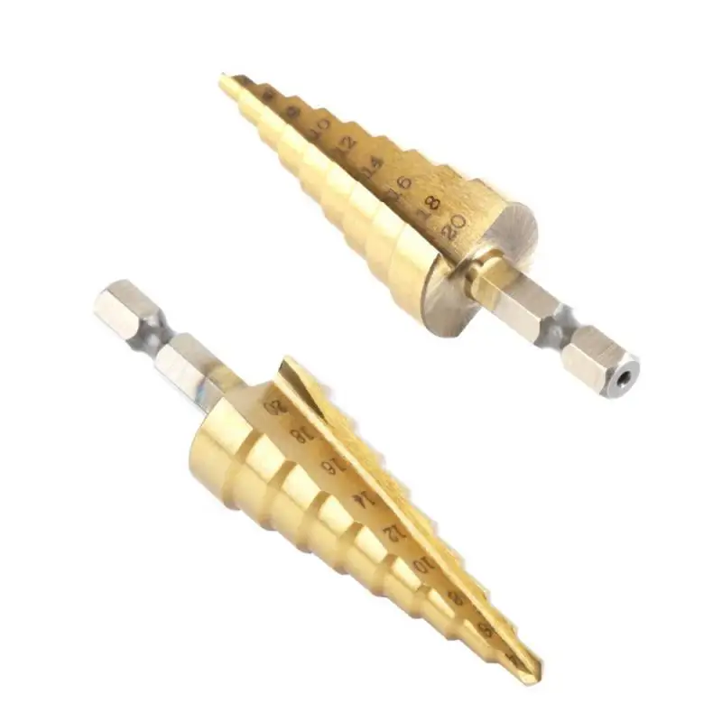 3 шт./компл. высокоскоростное стальное ступенчатое Коническое сверло с