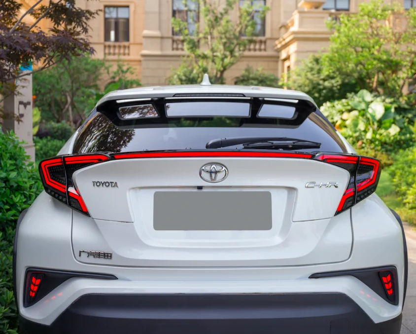 Автомобильные аксессуары, для TOYOTA CHR задний бампер светодиодный свет, chr задний фонарь+ спойлер лампа, chr бампер лампа Горячая Распродажа
