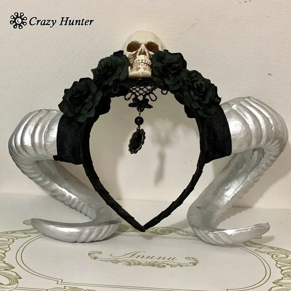 Головная повязка в виде рога стиле стимпанк реквизит для косплея головной убор