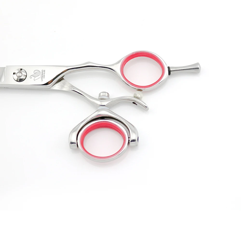 Парикмахерские ножницы Lyrebird серебряные 180 360 5 дюйма или 6 дюймов|swivel scissors|barber