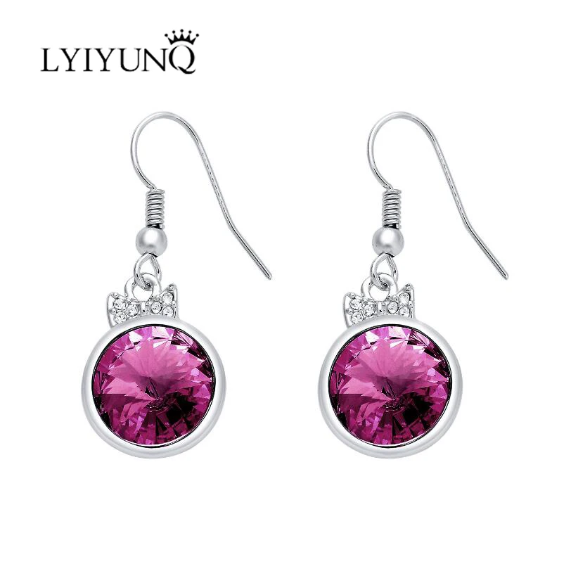 Lyiyunq красивые длинные Длинные Висячие серьги для Для женщин модный бренд круглая