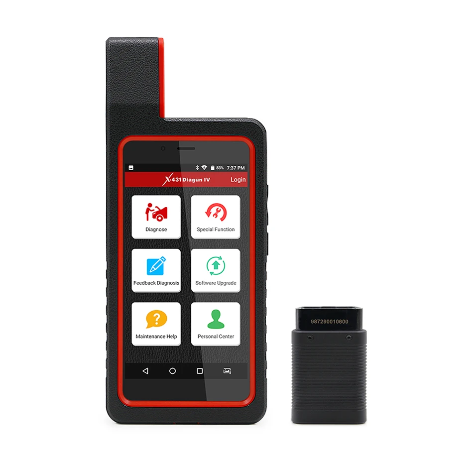 Launch X431 Diagun IV с Wifi Bluetooth диагностический инструмент плюс мини принтер и желтой