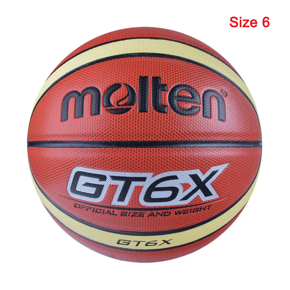 BGT6X-Size 6 Литой свисток профессиональный баскетбольный мяч Размеры 7/6/5 с бесплатный подарок ребенку Для женщин спортивной подготовки в форме баскетбольного мяча baloncesto - Цвет: BGT6X-Size 6