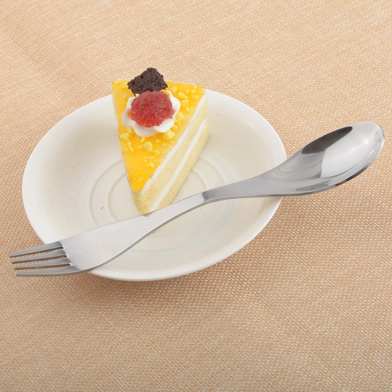 OBR ложка из нержавеющей стали Spork вилка столовые приборы посуда комбинированные