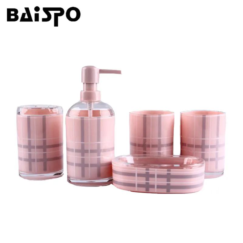 Аксессуар для ванной комнаты BAISPO 5 шт./компл. акриловая корзина диспенсер мыла и