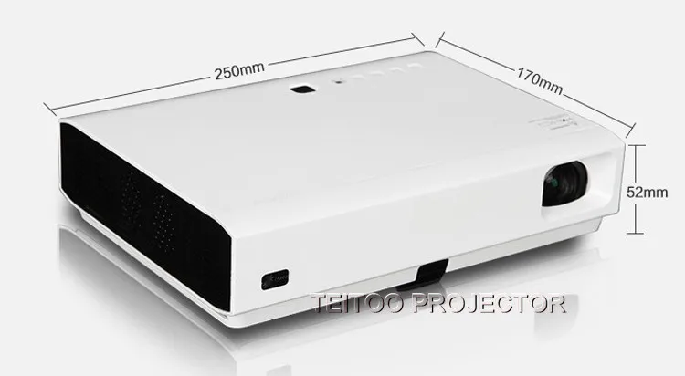 3800 Люмен 10000:1 3D DLP Digital Video Лазерный Проектор Мультимедиа для Домашний Кинотеатр