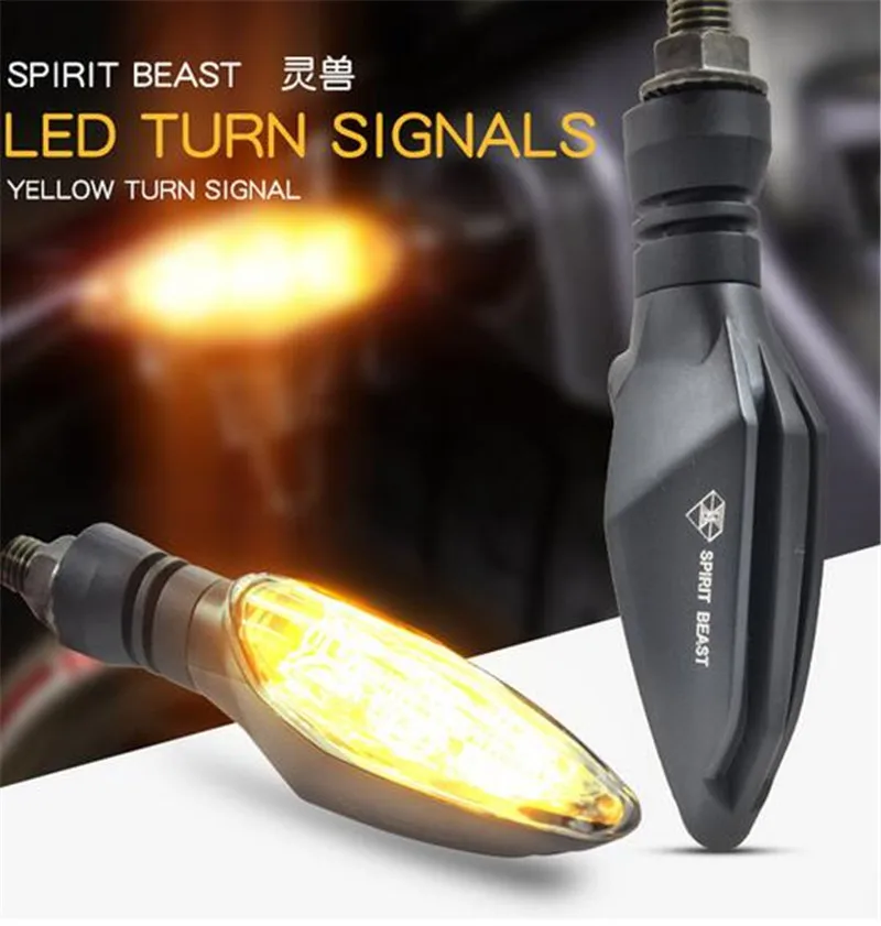 Водонепроницаемый светодиодный поворотник SPIRIT BEAST для мотоцикла супер яркий