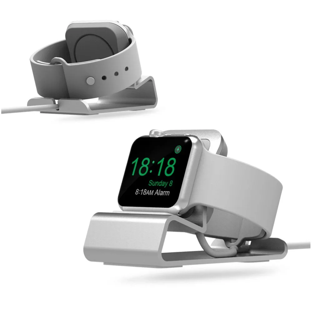 Зарядное устройство Подставка держатель док-станция для Apple Watch 1 2 3 4 38 мм 42 мм 44 мм 40 мм алюминиевый кронштейн Подставка для зарядки для iWatch Sport