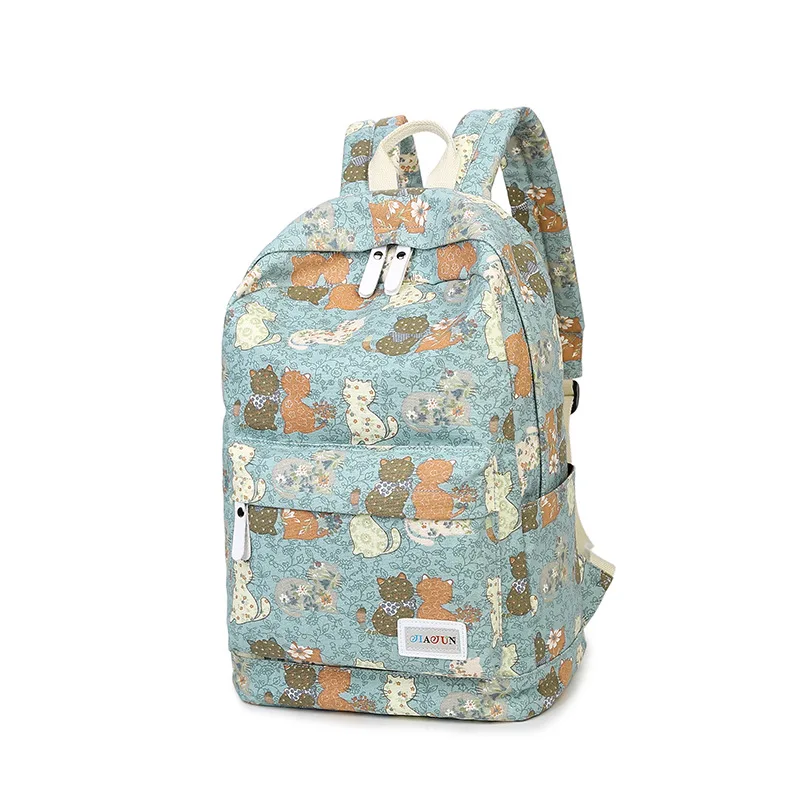 Женский холщовый рюкзак Winner повседневный с уникальным принтом и цветочным