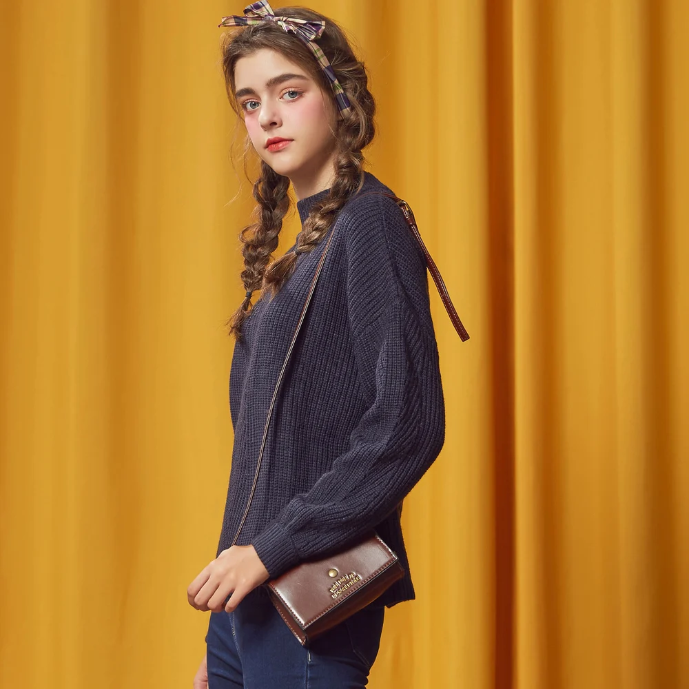 Metersbonwe New Autumn Winter Female Sweater Literary Slim Korean Bottoming | Женская одежда