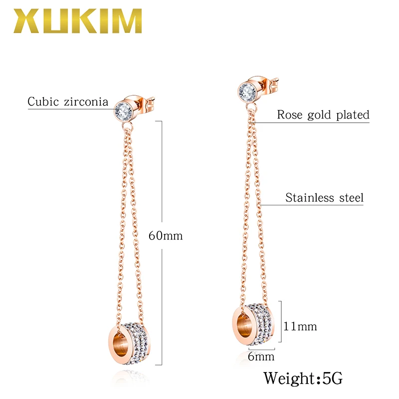 WEO316 Xukim ювелирные изделия 2019 новый дизайн модные круглые кольца женские серьги из