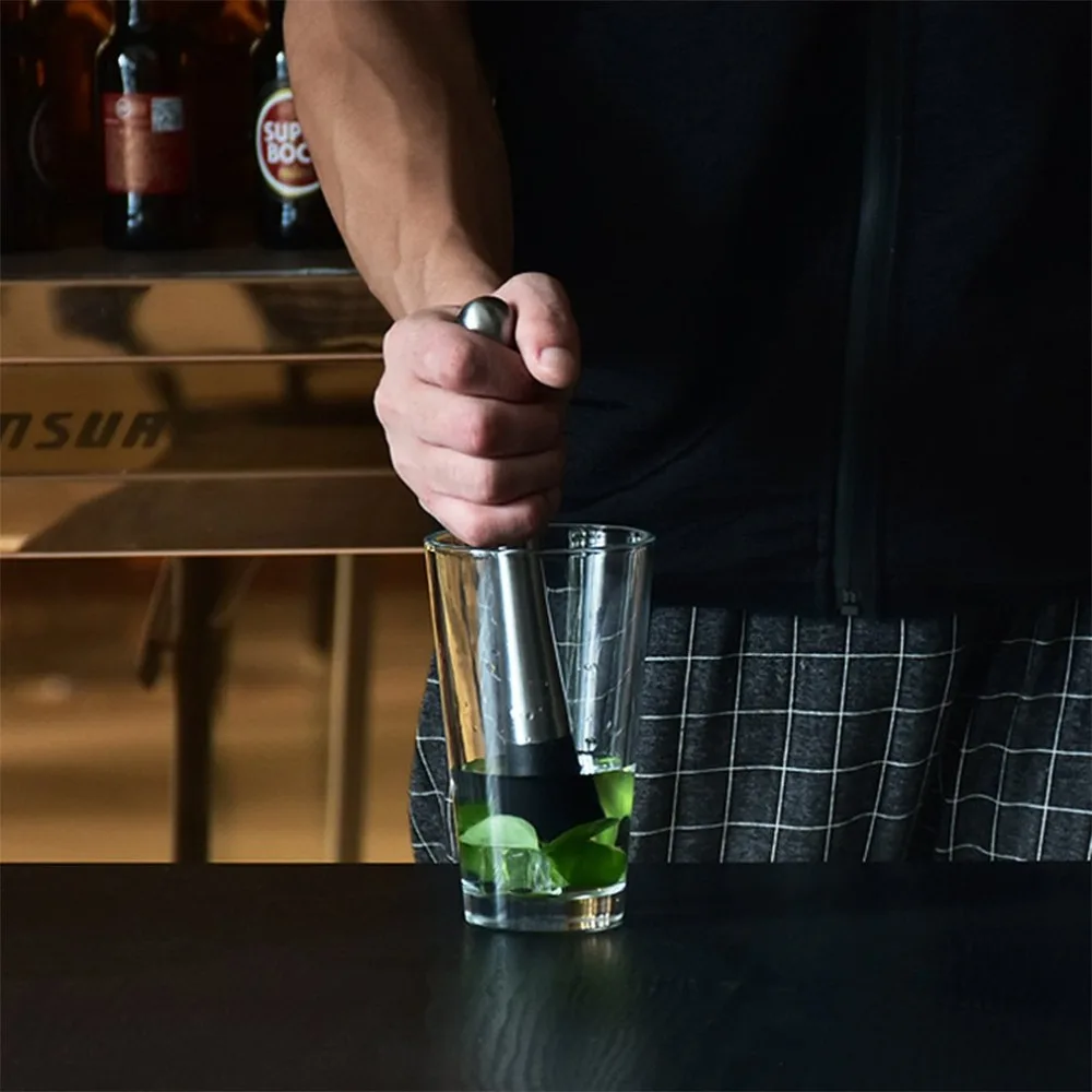 Мятный Маддлер из нержавеющей стали Swizzle stick коктейльный бар сломанный фруктовое