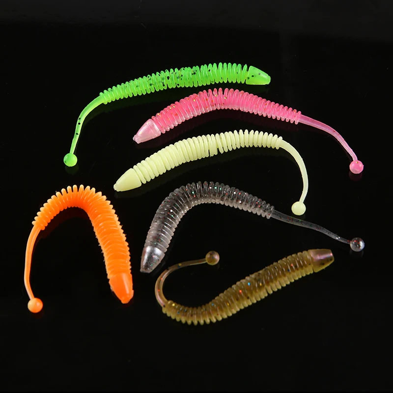 20pcs 1.1g 8cm fish smell Soft Worm Shrimp Fish Ocean Rock lure bass Jerkbait shrimp smell Wobblers Carp Pesca Peche soft lure