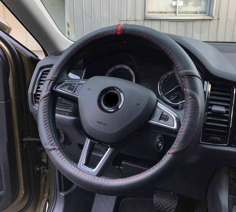 Чехол на руль для SKODA KAROQ 2018 1 шт.|covers for steering wheels|steering wheel coverwheel cover |