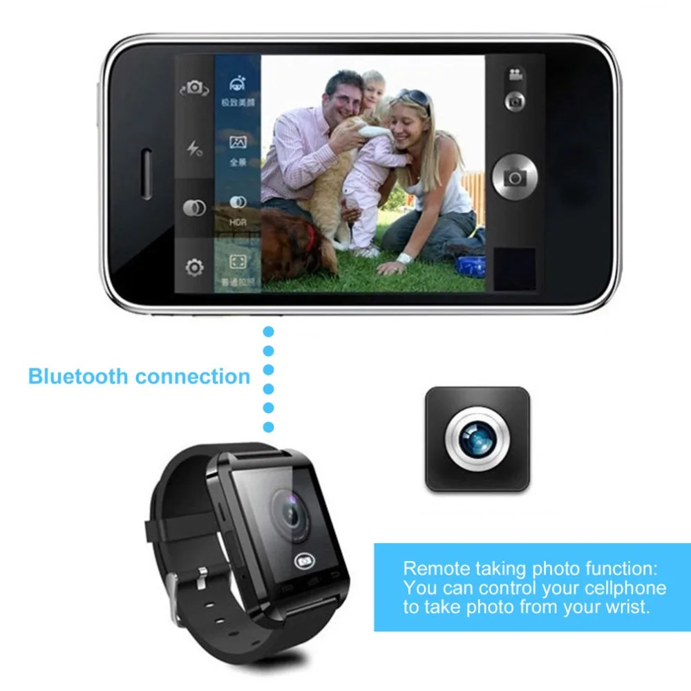 Многофункциональные Bluetooth V3.0 мужские часы EDR Смарт с телефон камера карта смарт