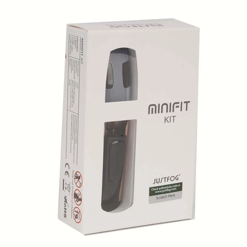 30 шт. Justfog Minifit Pod Комплект с 370 мАч батареей и 1,5 мл бак электронная сигарета Vape ручка все в одном пара кальян