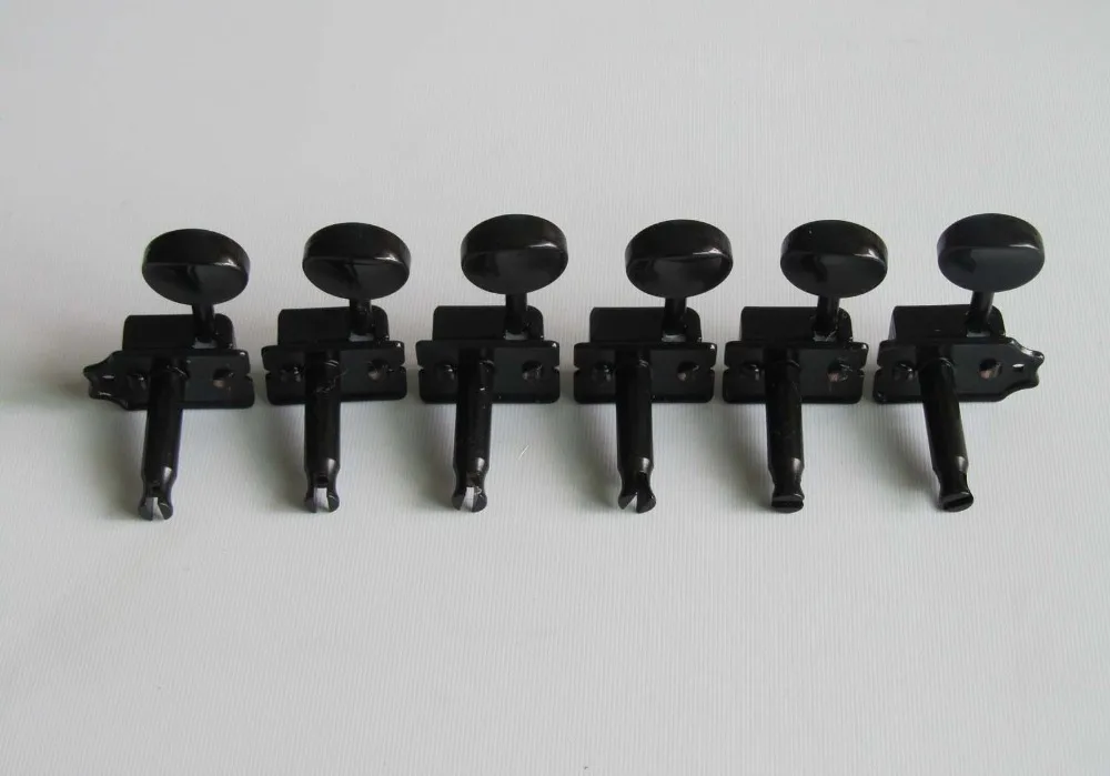 Винтажные Гитарные тюнеры с клавишами настройки для струнных телефонов черного