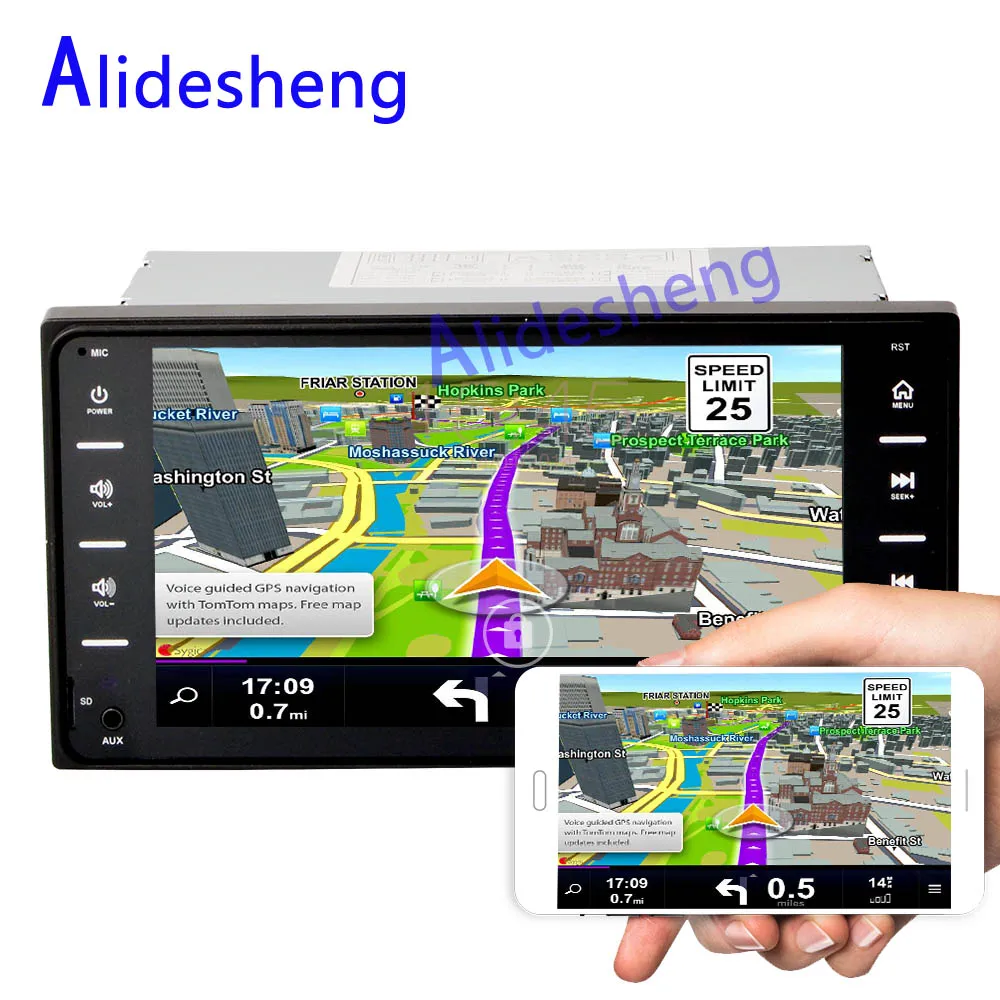 Автомобильный мультимедийный плеер для toyota 200*100 мм 2 Din универсальный