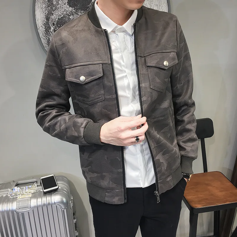 

Куртка с воротником, красивая камуфляжная куртка для молодых людей, для студентов