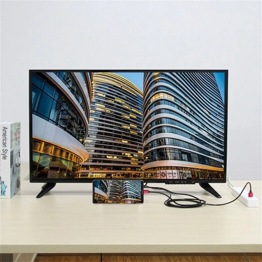 1 8 м Type C на HDMI 4K кабель HDTV TV цифровой av адаптер Lightning для Samsung Galaxy S9 + S8 iPhone IOS|Кабели