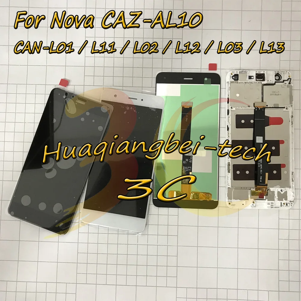 

For Huawei Nova CAZ-AL10 CAN-L01 CAN-L11 CAN-L02 CAN-L12 CAN-L03 CAN-L13 LCD DIsplay Touch Screen Digitizer Assembly With Frame