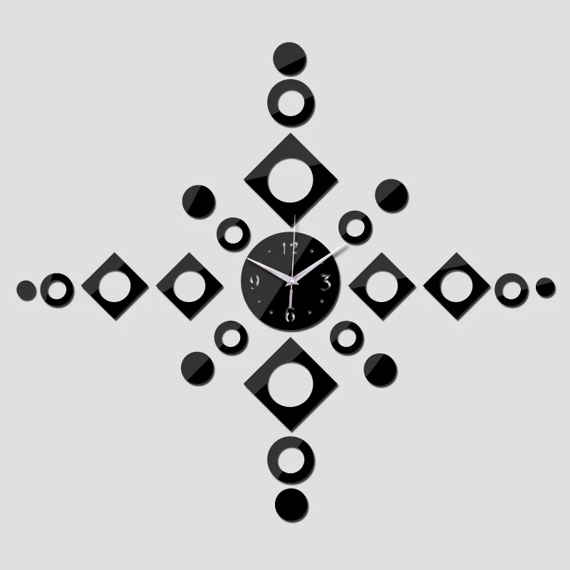 Горячая продажа доставка diy модные зеркальные комнатные настенные часы для