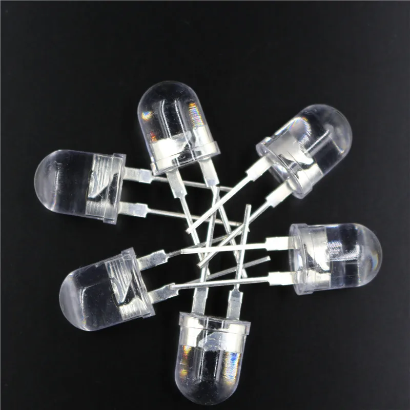 100 шт. Led 10 мм LED теплый белый 0 5 Вт Высокая мощность светодиоды диодный свет 250 кмкд