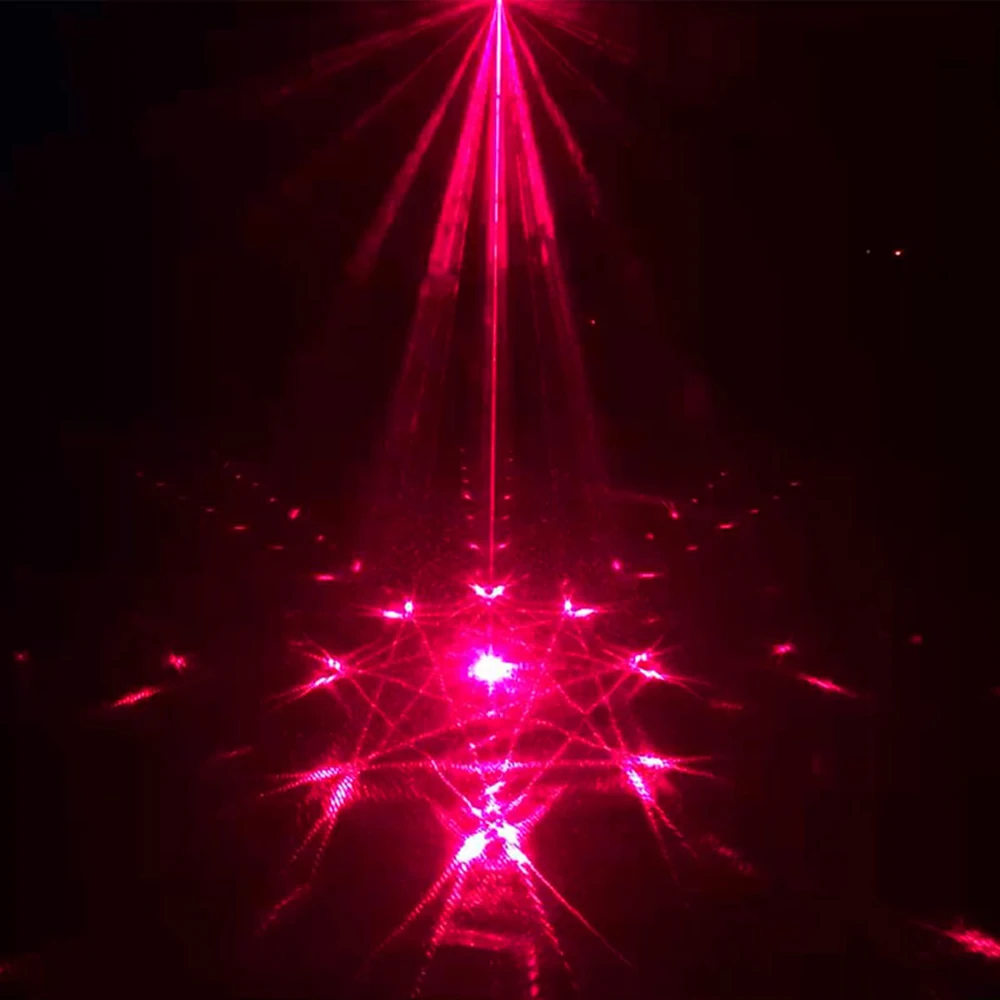 

Mini Stage Disco Lamp dj disco light 7 Holes 120 Patterns sound party lights LEDs Projector