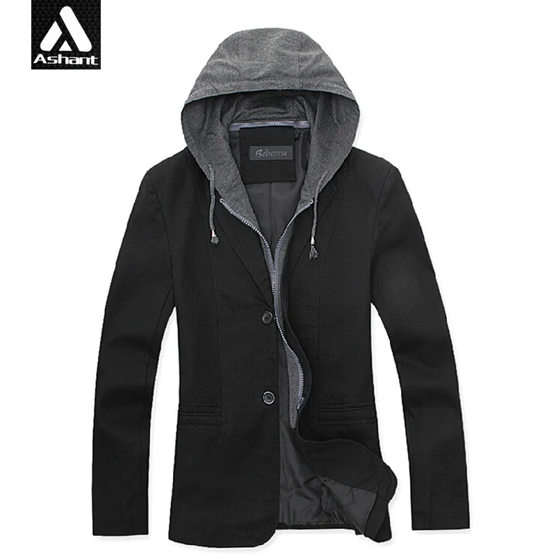 Мужская Плюс Размер XXXXL 5XL 6XL 8XL Пиджаки С Капюшоном Пальто Осень Мода Мужчина Blazer