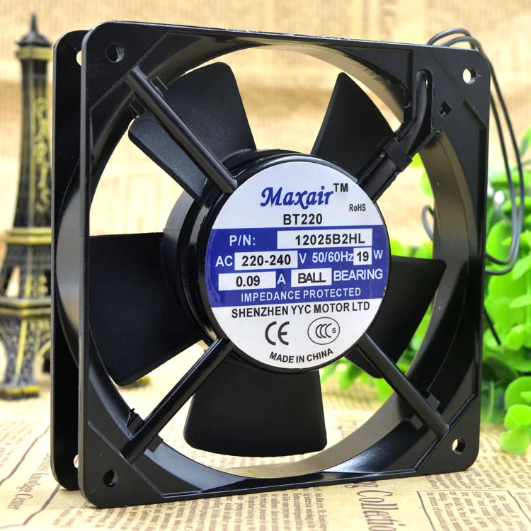 Осевой вентилятор охлаждения переменного тока для Maxair BT / 220 12025B2HL В 12025 12 см|ac cooling