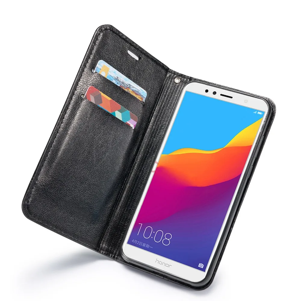Чехлы Y9 2018 для huawei Enjoy 8 plus чехол кошелек флип из искусственной кожи телефона чехлы