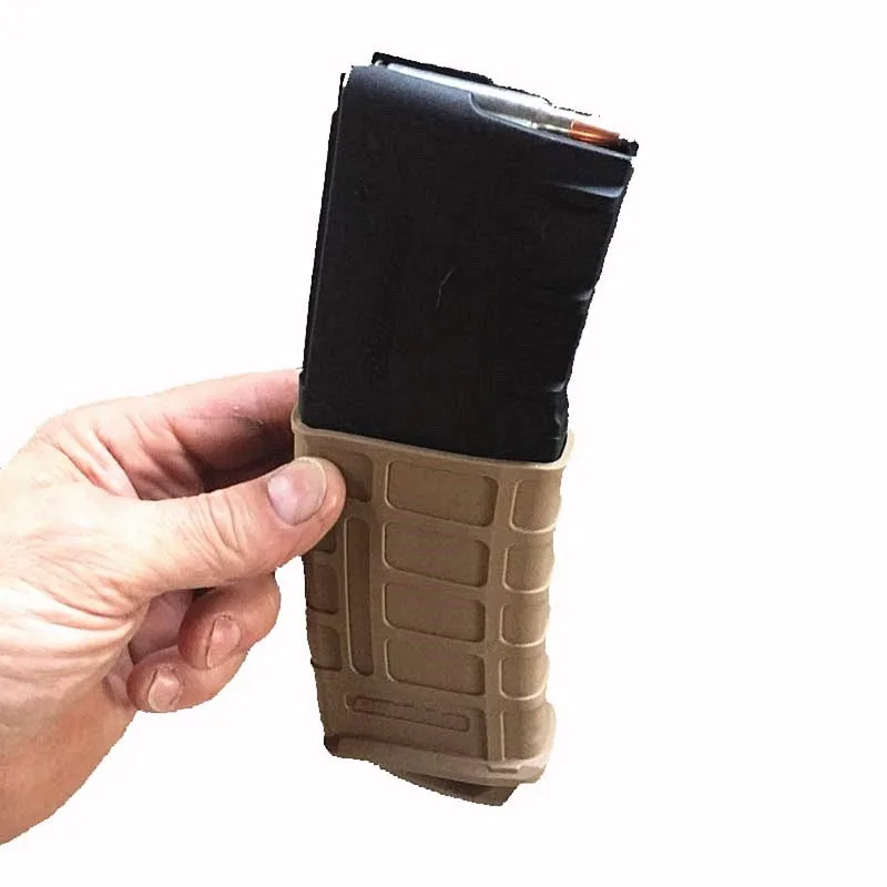 M4/M16 Fast Magazine Rubber Holster Hunting Tactical Pouch 5.56 NATO Mag Bag Water Gun Cartridge Accessories | Спорт и развлечения