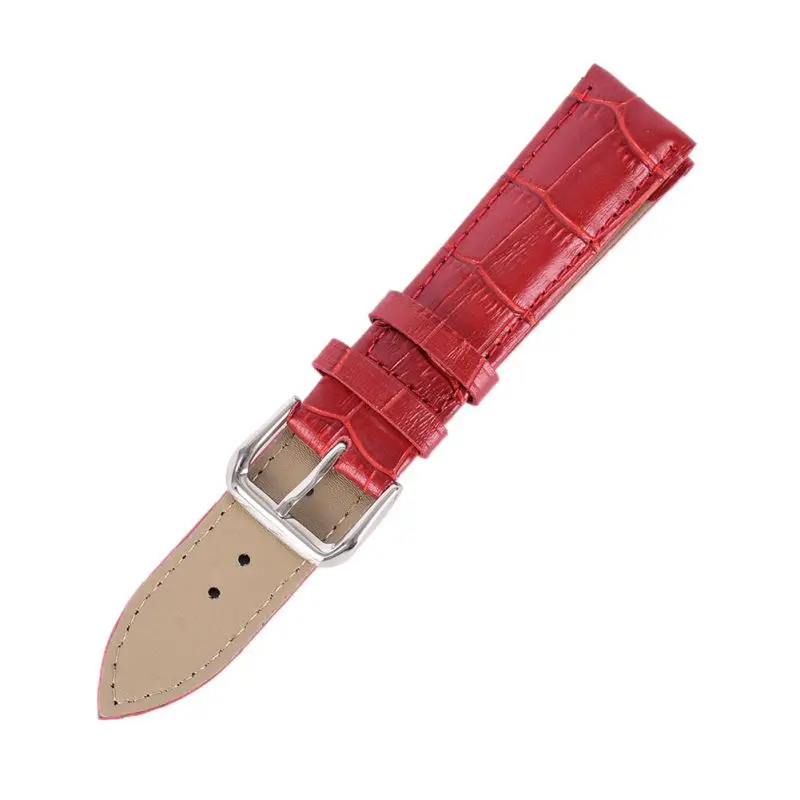 Дамский водонепроницаемый кожаный ремешок из бамбука красный белый синий