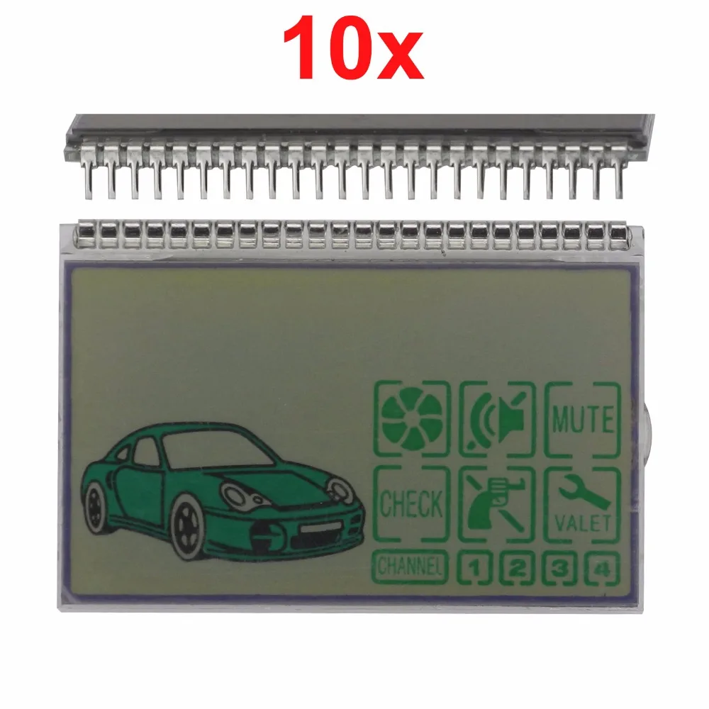 Jingyuqin 10ps DXL 3000 ЖК-дисплей Tamarack для Pandora DXL3000 ЖК-пульт дистанционного управления брелок цепь/двухсторонняя Автомобильная сигнализация