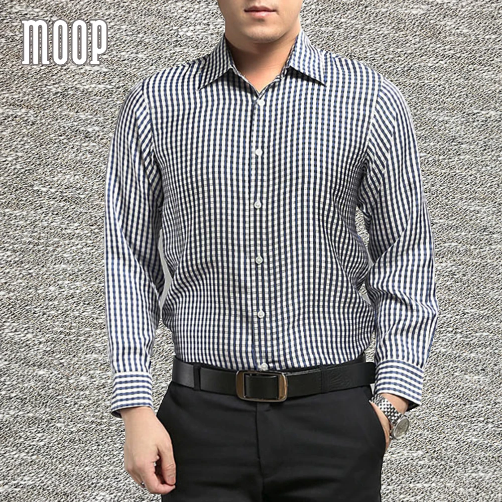 Американский стиль мужская синяя фиолетовая полосатая рубашка из натурального