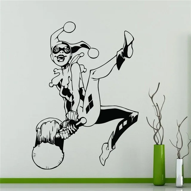 Бесплатная доставка diy обои клоун настенные наклейки Супергерои Комиксов