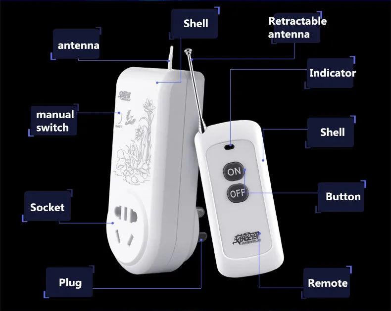 Беспроводной умный выключатель с дистанционным управлением 220 В 110 30 А gsm 3000 Вт 500