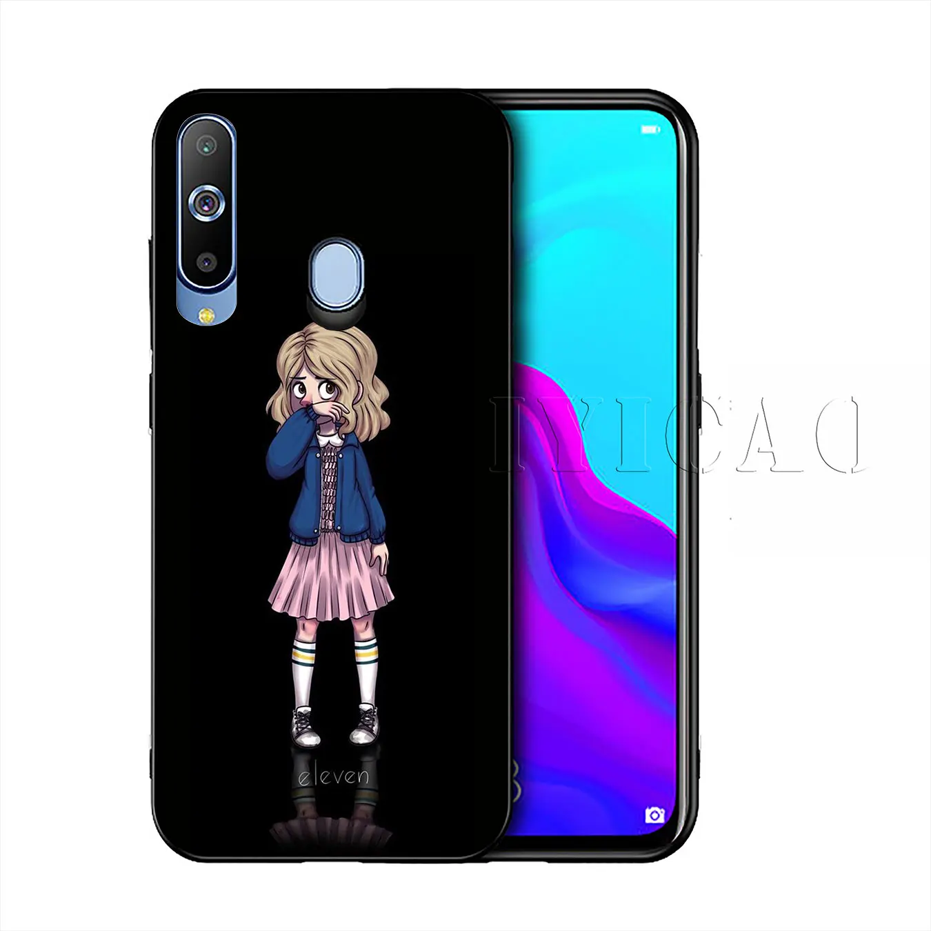 IYICAO Cute cartoon girl Silicone Soft Case for Samsung Galaxy A10 A30 A40 A50 A70 M10 M20 M30 Cover |