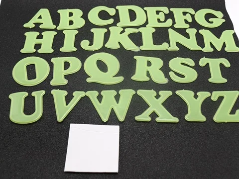 Светится в темноте Алфавит буквы "A-Z" декоративные настенные наклейки детская комната 26 шт