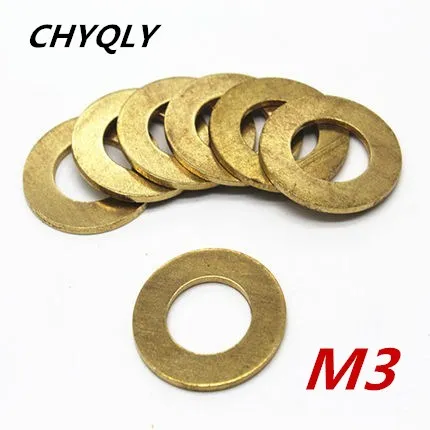 

200 шт M3 Hi-Q плоская медная шайба простая шайба плоская прокладка