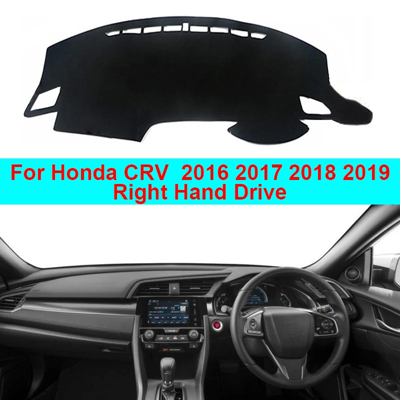 Car Auto Inner Dashboard Cover Dash Mat Carpet Cape Cushion DashMat Pad For Honda Civic 2016 2017 2018 2019 10th Generation