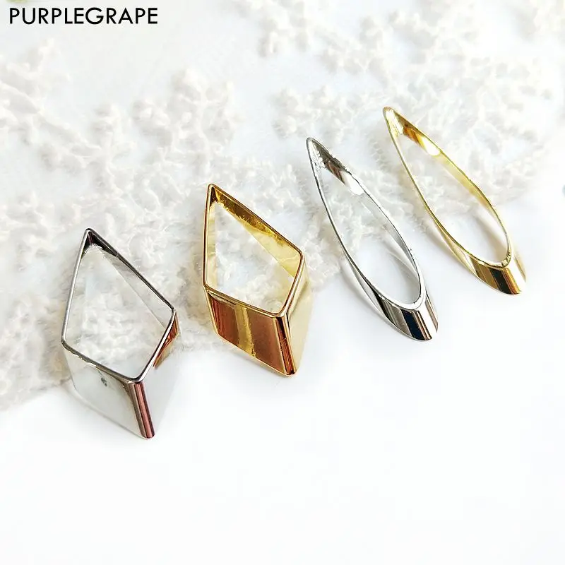 

10pcs Alloy Pendant Diy Earrings Jewelry Accessories Material Handmade Homemade Bracelet Necklace Geometric Fashion
