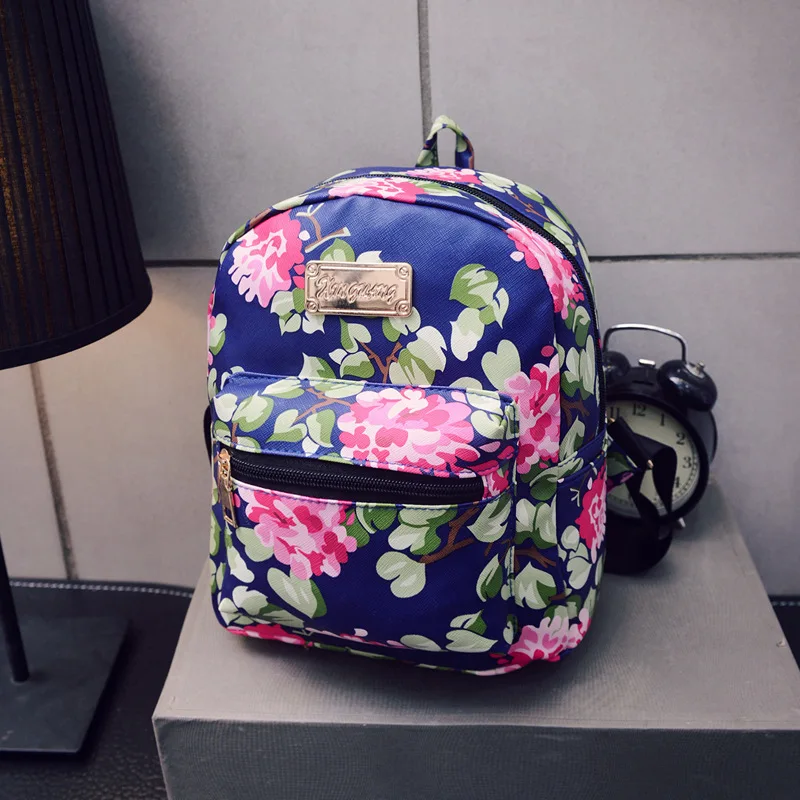 Новый горячая распродажа лето 2019 корейский женский рюкзак с цветочным принтом