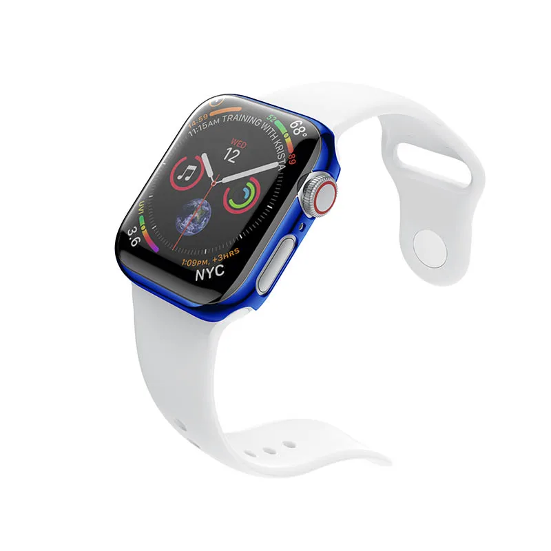 Защитный чехол из поликарбоната для Apple Watch band 40 мм 44 аксессуары смарт-часов iwatch
