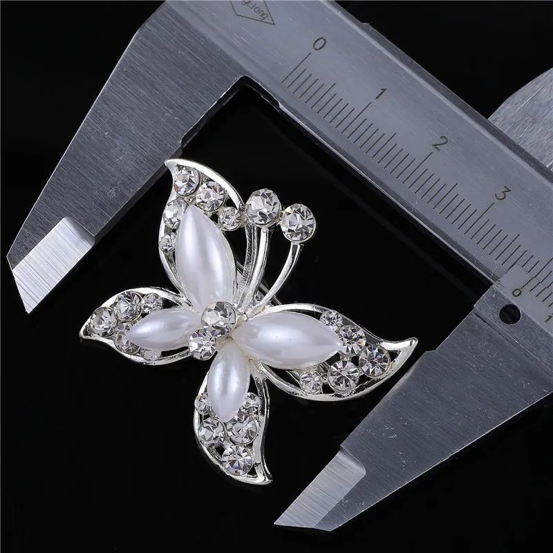 Свадебный корсаж для невесты модные броши с имитацией жемчуга и бабочкой женский