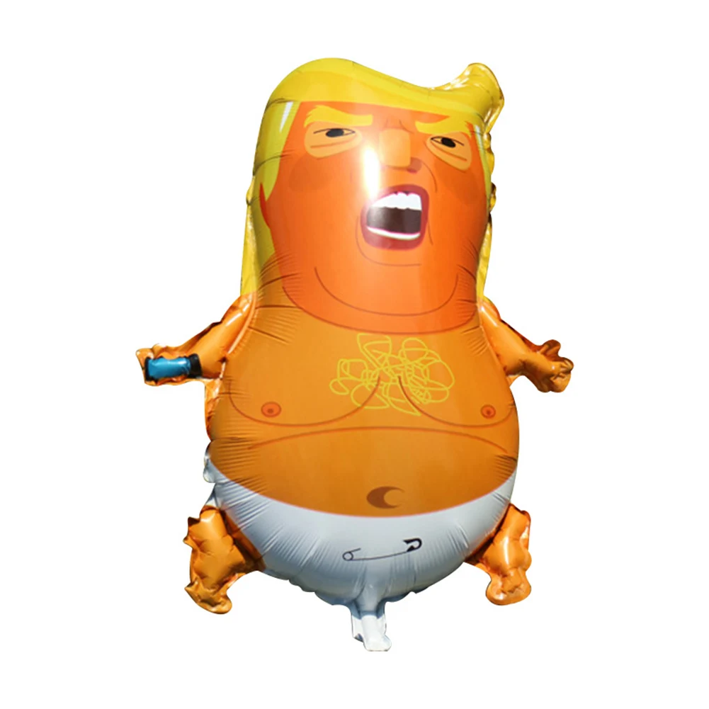 as shown Angry Baby Trump фольги Воздушные шары забавная игрушка Дональд Трамп воздушные шары YJS Прямая поставка - Цвет: as shown