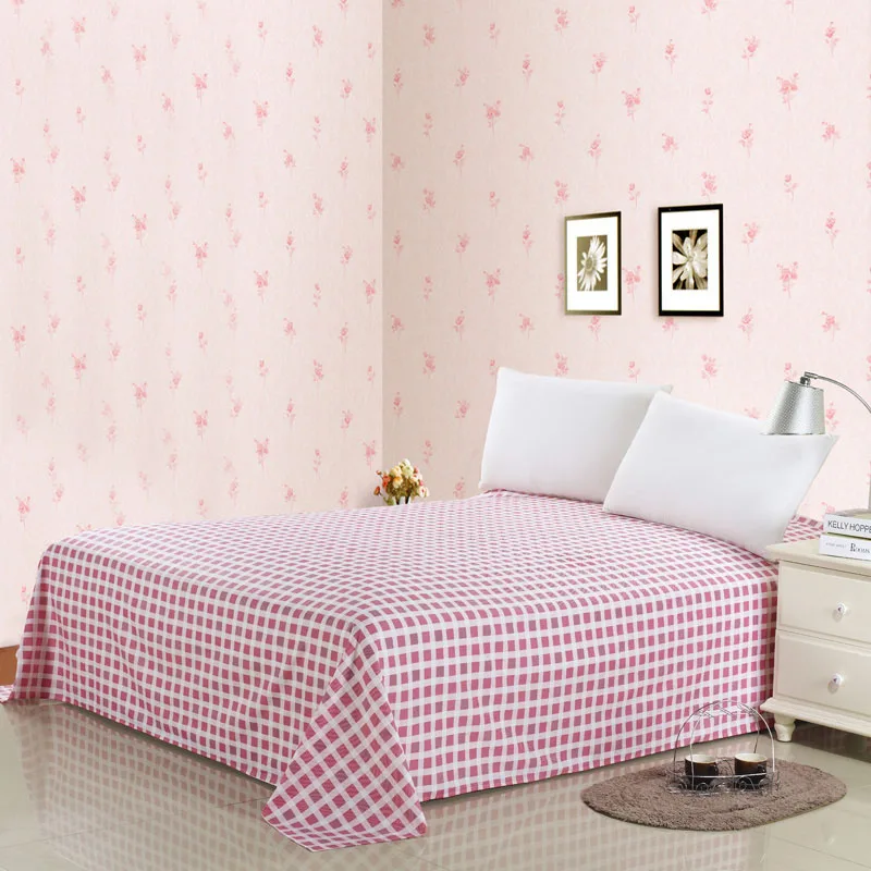 3 DecorUhome, хлопок, простыни, текстильные постельные принадлежности для дома, покрывало, плоская простыня, Королевский размер, простыня в полоску, мягкие теплые простыни - Цвет: 3