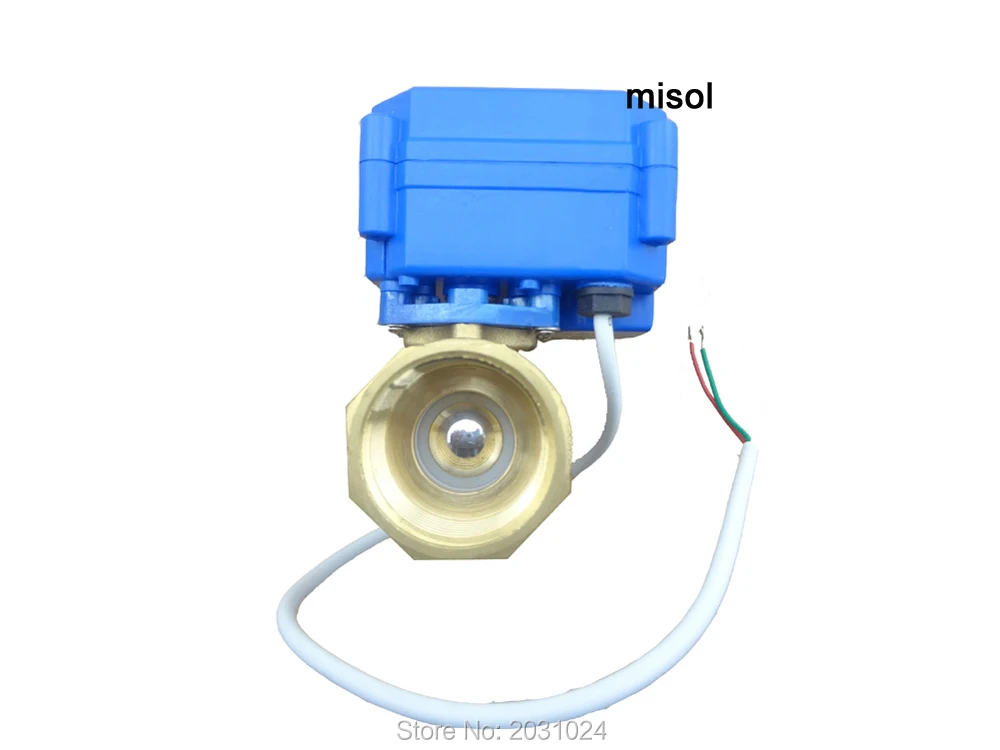 Медный шаровой кран с электроприводом misol / 1 шт. G3/4 &quotDN20 BSP уменьшающий порт