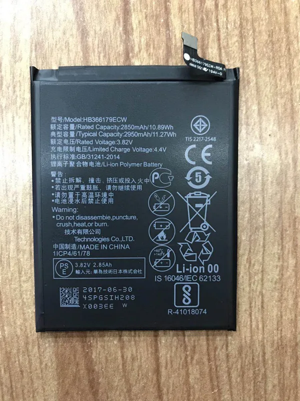 Для HUAWEI Nova 2 HB366179ECW CAZ AL10 TL00 батарея 100% оригинальная новая запасная батарея|battery for